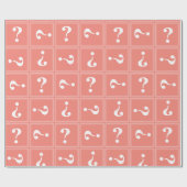 Papier Cadeau Mystère corail (Plat)