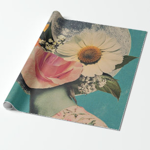Papier Cadeau Mystère florissant sous la lune