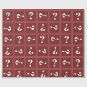 Papier Cadeau Mystère rouge (Plat)