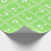 Papier Cadeau Mystère vert de chaux (Coin)
