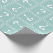 Papier Cadeau Mystère vert menthe (Coin)