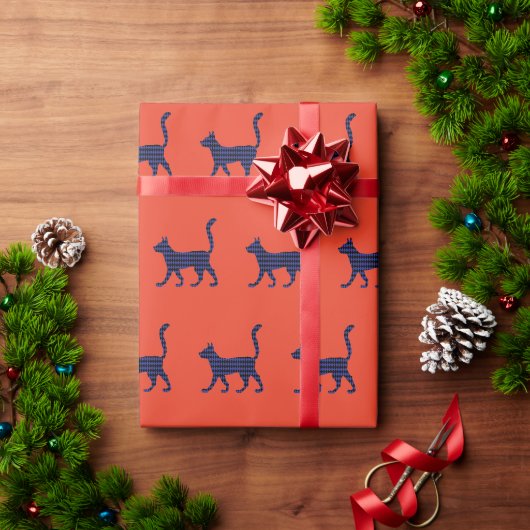 Papier Cadeau Mystérieux chat (Cadeau de vacances)