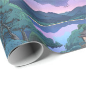 Papier Cadeau Mysterious Night Sky - Papier d'enveloppement (Coin rond)