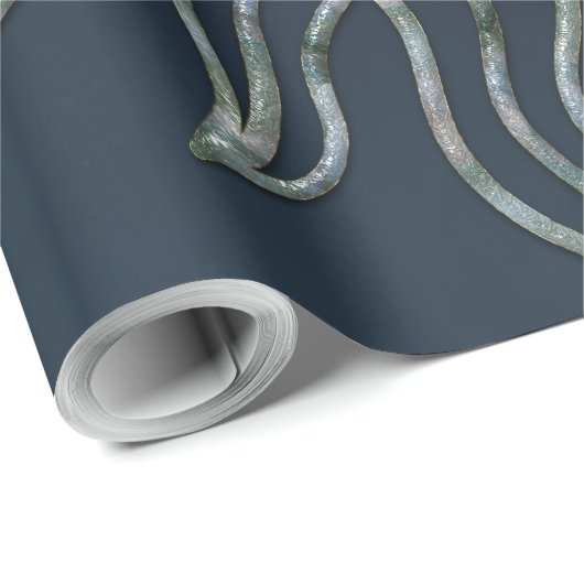 Papier Cadeau Mystical connection,  mystical woman and the lion. (Coin rond)