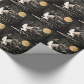 Papier Cadeau Mystical Owl Holiday Magic Sparkle Moon (Coin)