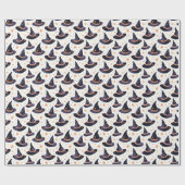 Papier Cadeau Mystical Witch Hat & Stars Halloween  (Plat)