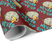 Papier Cadeau N'abandonne jamais (Coin rond)