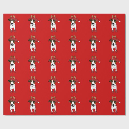 Papier Cadeau Nacho le Jack Russell Terrier (Plat)