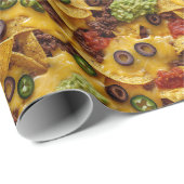 Papier Cadeau Nacho mexicain réaliste (Coin rond)