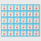 Papier Cadeau nage nage cadeau de vacances nageur (Plat)