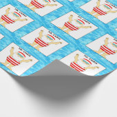 Papier Cadeau nage nage cadeau de vacances nageur (Coin)