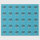 Papier Cadeau Nager avec votre motivation cardiaque (Plat)