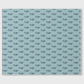Papier Cadeau Nageur astronaute (Plat)