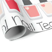 Papier Cadeau Nail Tech (Coin rond)