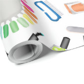 Papier Cadeau Nails Manicure Pedicure Beauty Salon  (Coin rond)