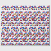 Papier Cadeau Nains Patriotes (Plat)