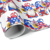 Papier Cadeau Nains Patriotes (Coin rond)