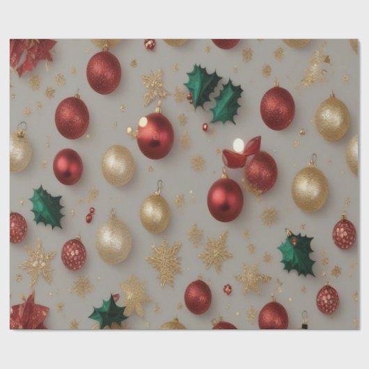 Papier Cadeau Naissance de Noël (Plat)