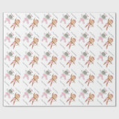 Papier Cadeau Naissance de Safari Ballerina (Plat)