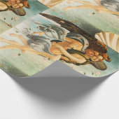 Papier Cadeau Naissance de Sandro Botticelli, Vénus Zephyrus, Ch (Coin)