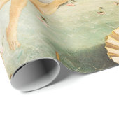 Papier Cadeau Naissance de Sandro Botticelli, Vénus Zephyrus, Ch (Coin rond)