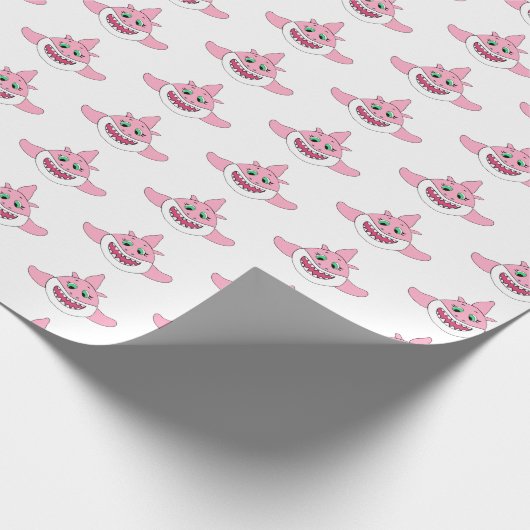 Papier Cadeau Naissance du bébé requin (Coin)