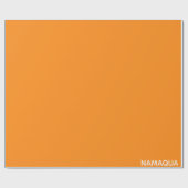 Papier Cadeau Namaqua orange nom de la couleur (Plat)