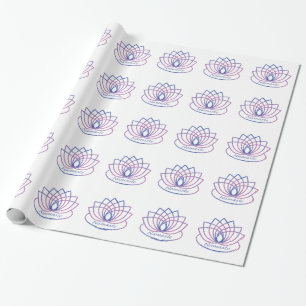 Papier Cadeau Namaste Purple et Pink Lotus Flower