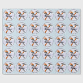 Papier Cadeau Named Personalized Tools design for boys. (Plat)