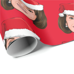 Papier Cadeau NANCY PELOSI Noël