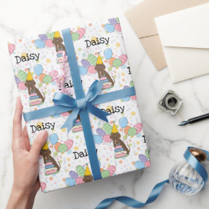 Papier Cadeau Napolitain Brown Mastiff Chien Anniversaire