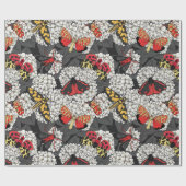 Papier Cadeau Nappes phréatiques sur hydrangée blanche (Plat)