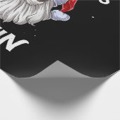 Papier Cadeau N'arrêtez pas Believin Père Noël Funny Christmas (Coin)