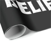 Papier Cadeau N'arrêtez pas Believin Père Noël Funny Christmas (Coin rond)