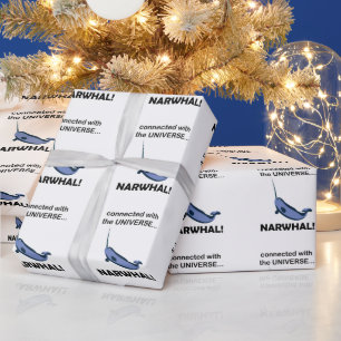 Papier Cadeau Narval Connecté À L'Univers Narval