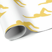 Papier Cadeau Natation (Coin rond)