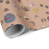 Papier Cadeau Natif américain (Coin rond)