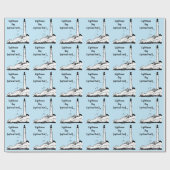Papier Cadeau National Lighthouse Day (Plat)