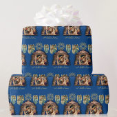 Papier Cadeau Nativité avec Anges Noël Bébé Jésus Qualité