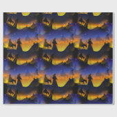 Papier Cadeau Nativité de Noël de Mary et de Joseph (Plat)