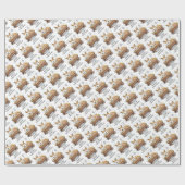 Papier Cadeau Nativité de Noël Pembroke Welsh Corgi (rouge1) Amu (Plat)