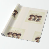 Papier cadeau Nativité des Trois Sages Noirs 1 (Déroulé)