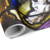 Papier Cadeau Nativité en verre (Coin rond)