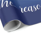 Papier Cadeau Nativité Jésus est la raison (Coin rond)