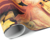 PAPIER CADEAU NATIVITÉ, MUSIQUE FAISANT LES ANGES - MAGIE DE (Coin rond)