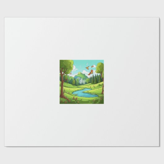 Papier Cadeau Nature 15. (Plat)