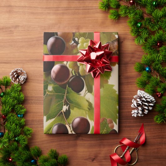 Papier Cadeau Nature Art Vin Vins Vignoble Vignoble (Cadeau de vacances)