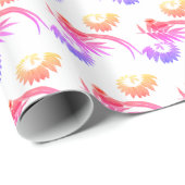 Papier Cadeau Nature des oiseaux (Coin rond)