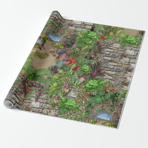 Papier Cadeau Nature intérieure et extérieure en fleurs