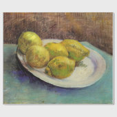 Papier Cadeau Nature morte Citrons sur une assiette par Vincent (Plat)